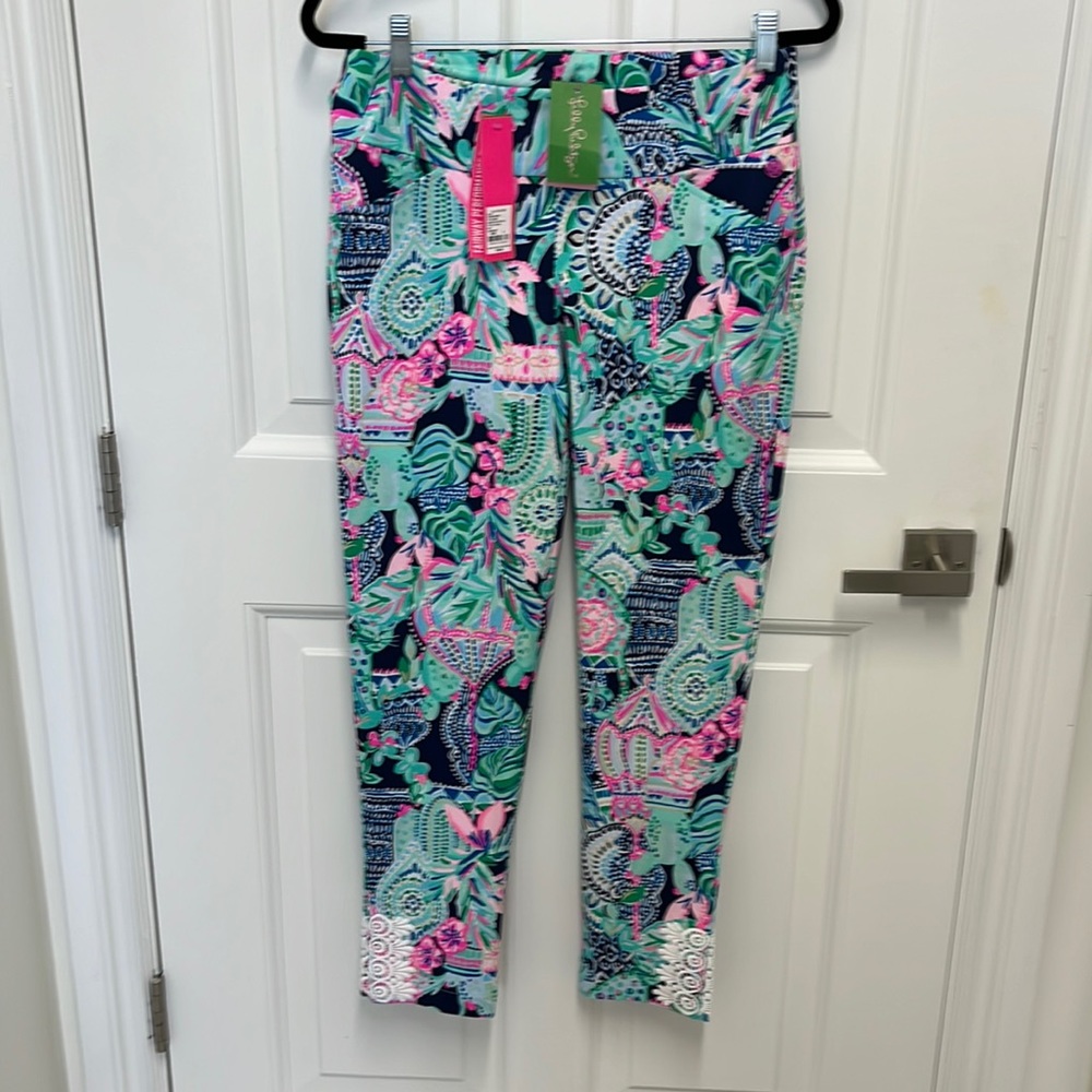 Lilly pulitzer NWT luxeletic corso pant lookin sharp size 8